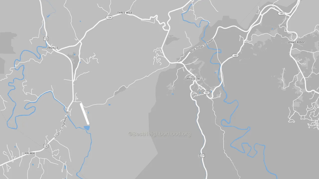 Transit Grade map of Linville Falls, NC