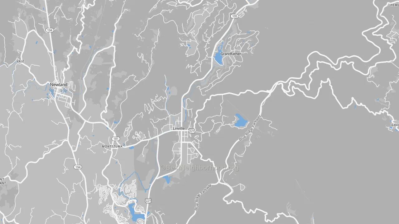 Transit Grade map of Linville, NC
