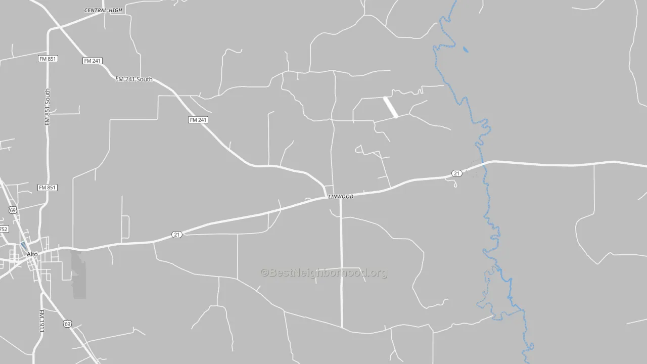 Transit Grade map of Linwood, TX