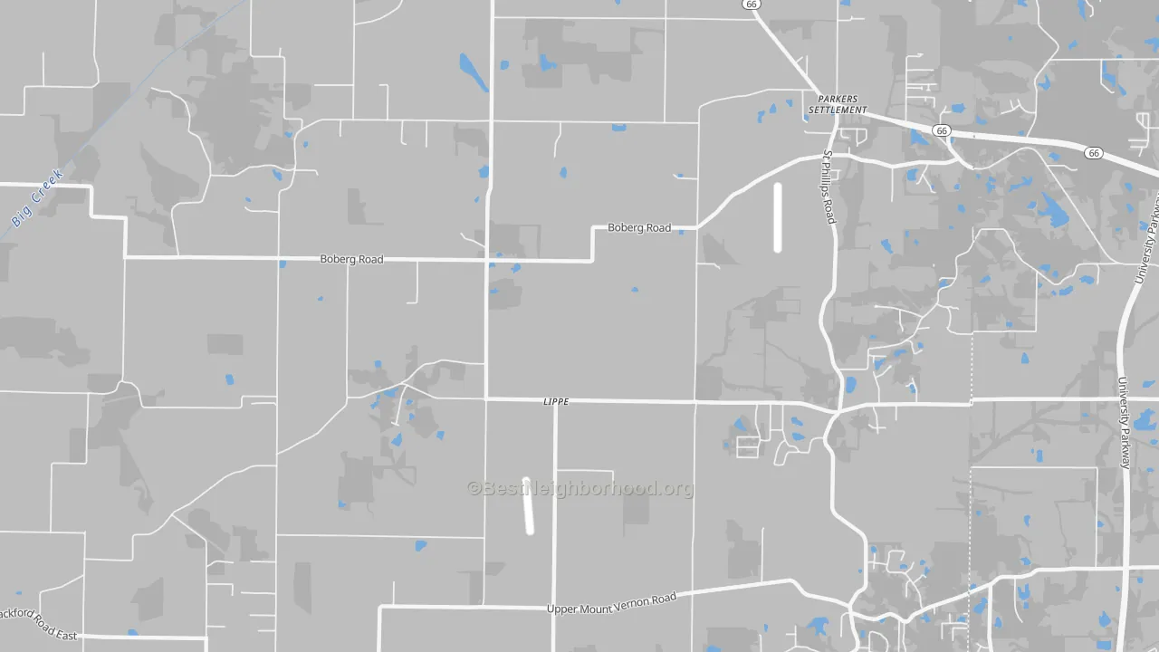 Transit Grade map of Lippe, IN