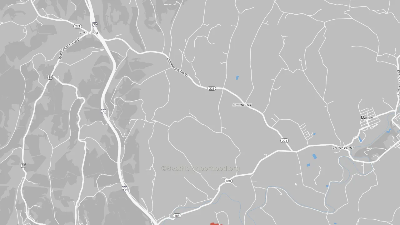 Transit Grade map of Lippincott, PA