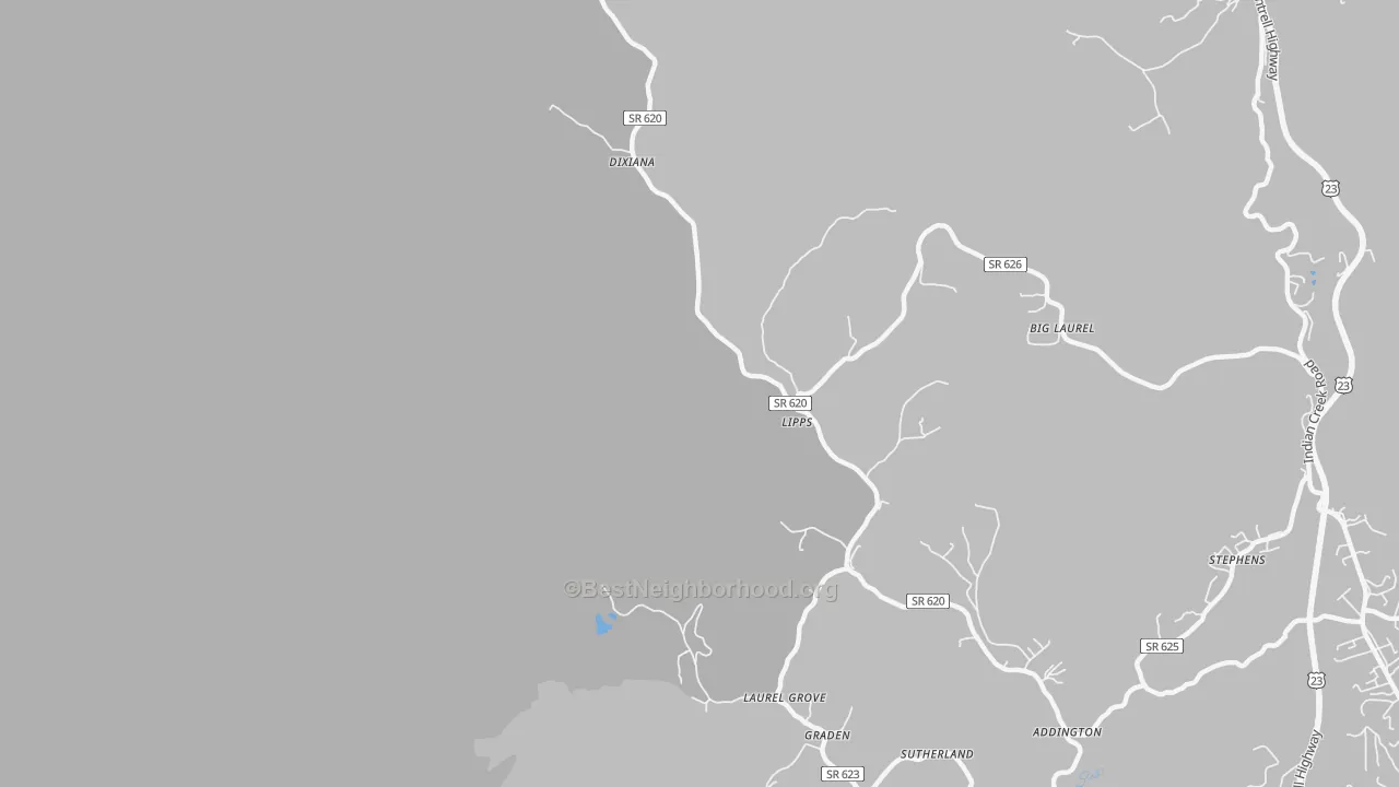 Transit Grade map of Lipps, VA