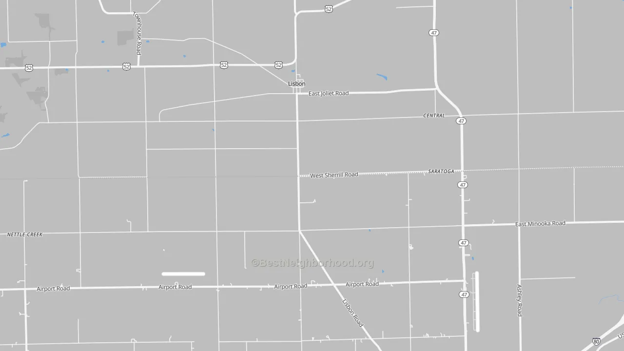 Transit Grade map of Lisbon, IL