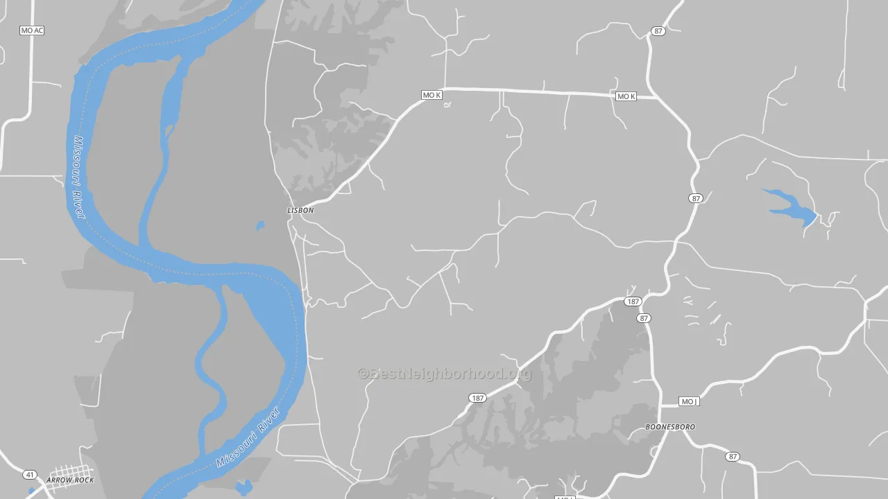 Transit Grade map of Lisbon, MO