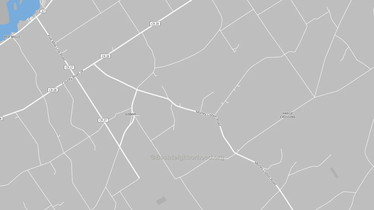 Transit Grade map of Lisbon, NY