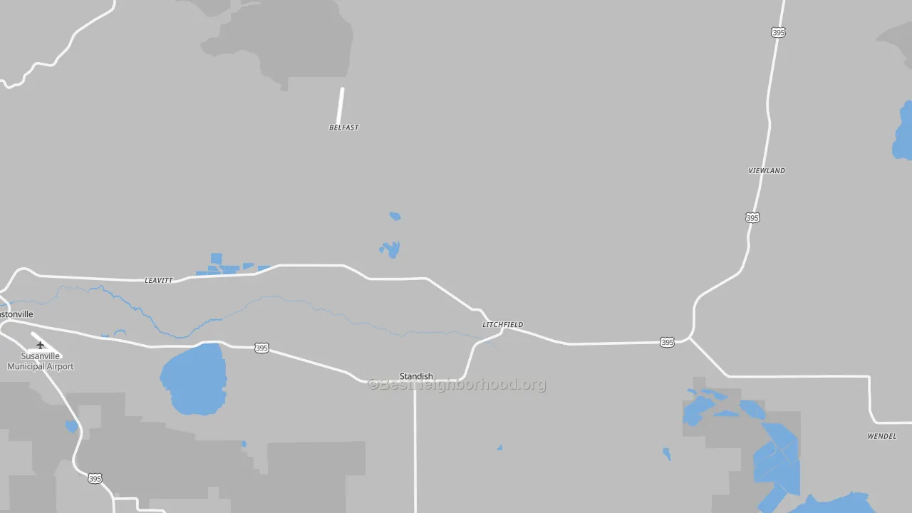 Transit Grade map of Litchfield, CA