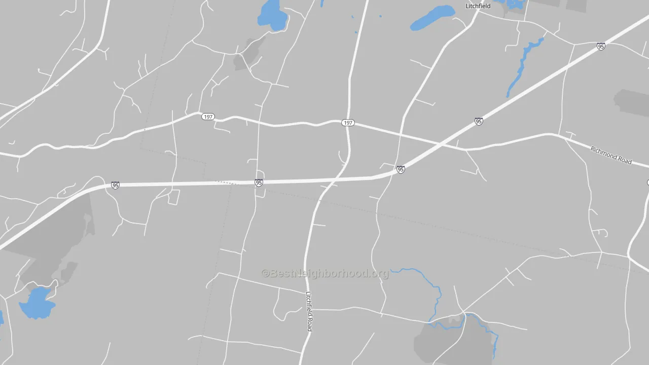 Transit Grade map of Litchfield Corners, ME