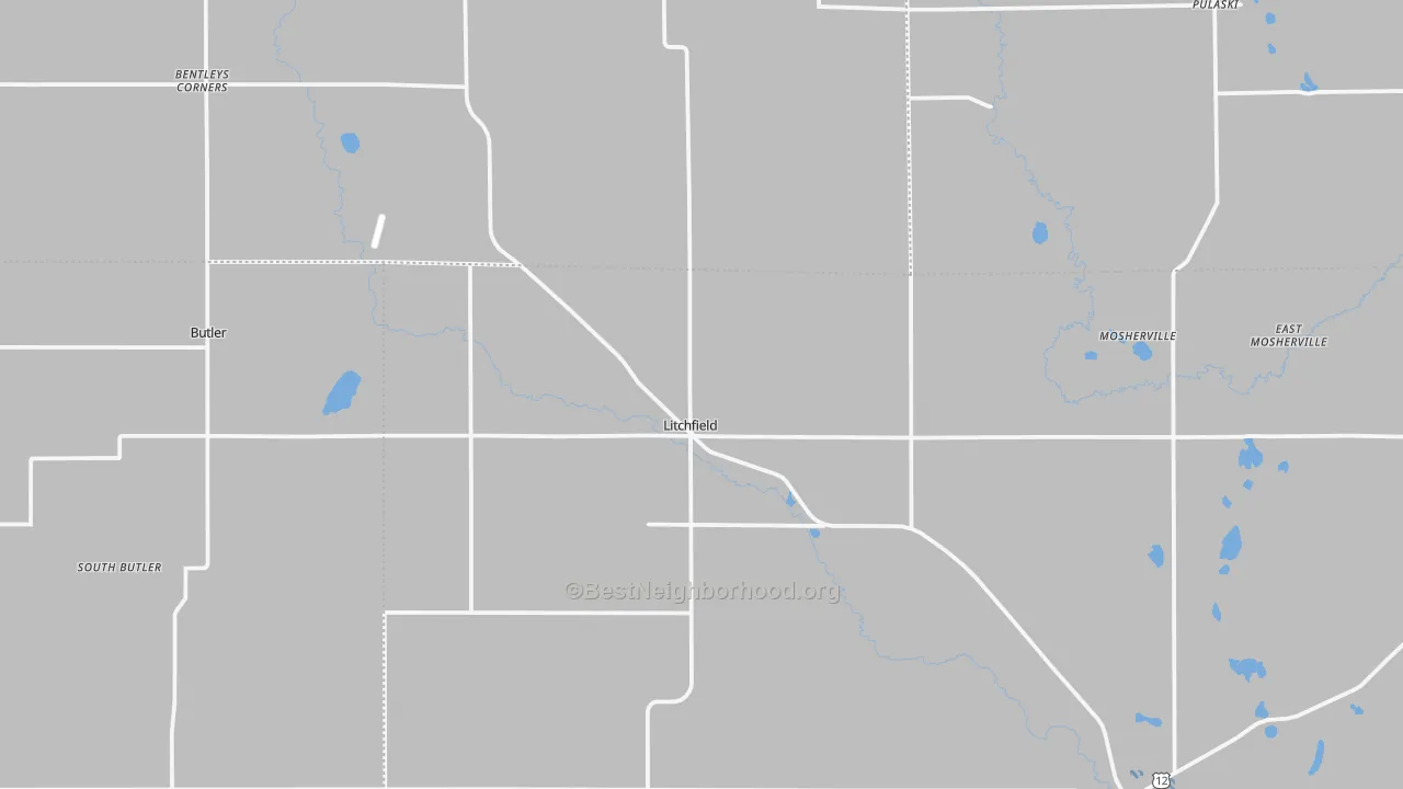Transit Grade map of Litchfield, MI