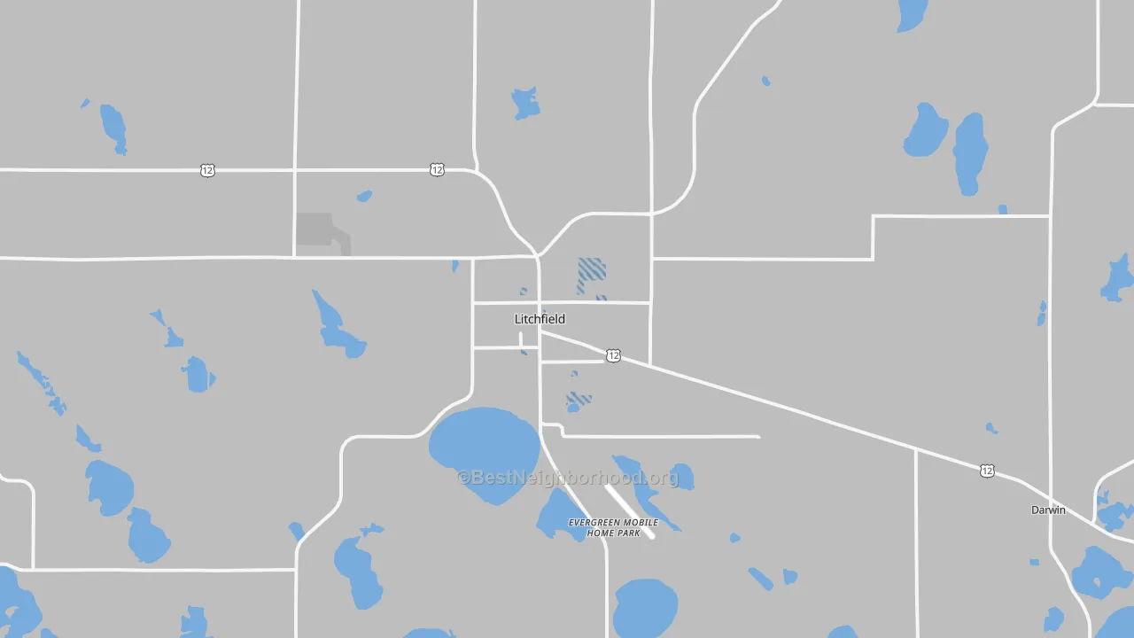 Transit Grade map of Litchfield, MN