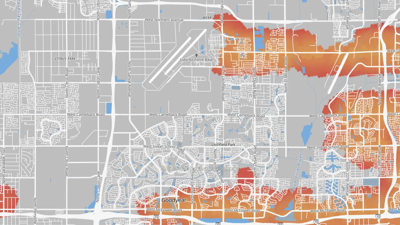 Transit Grade map of Litchfield Park, AZ