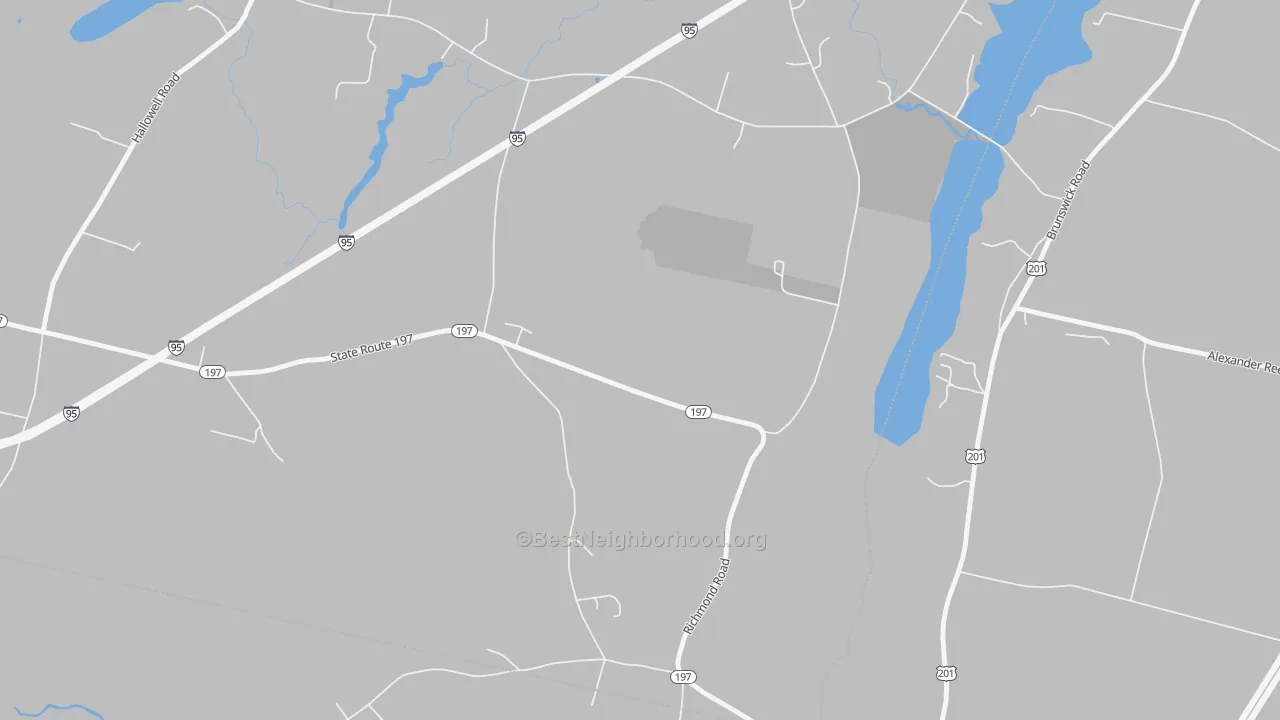 Transit Grade map of Litchfield Plains, ME