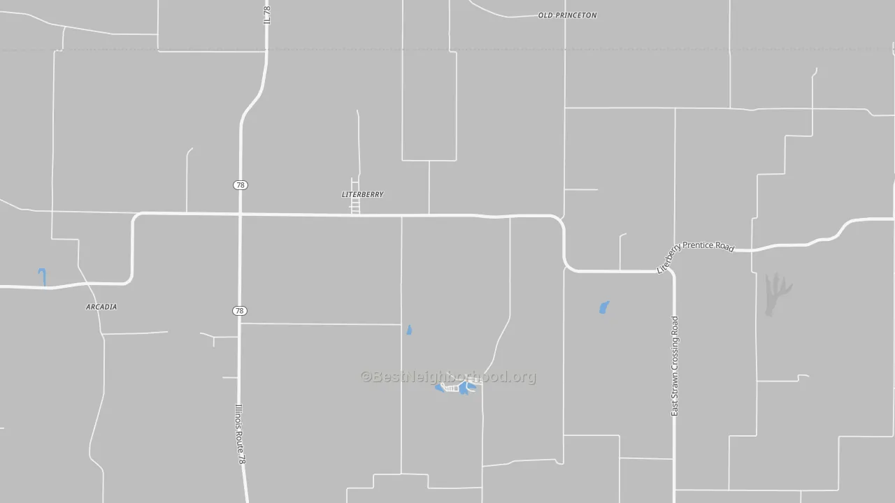 Transit Grade map of Literberry, IL