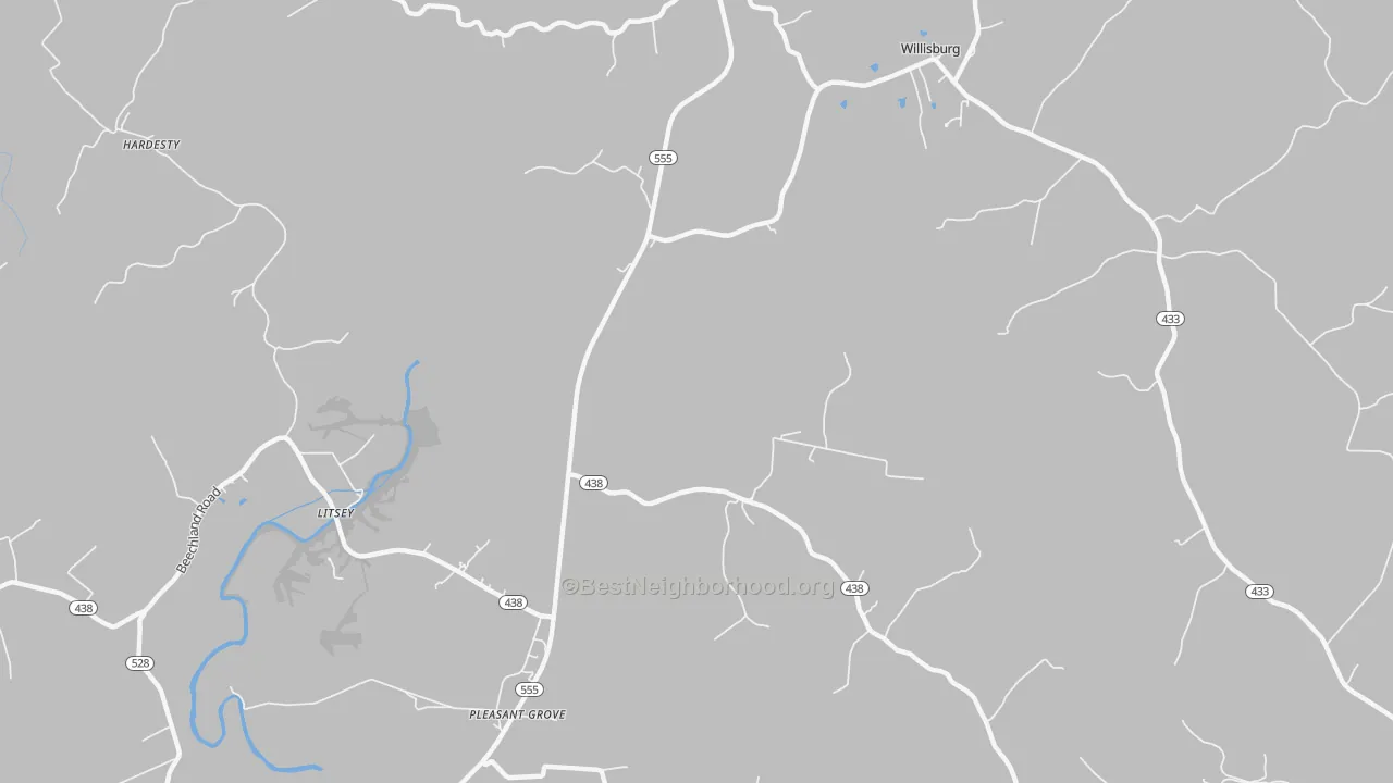 Transit Grade map of Litsey, KY