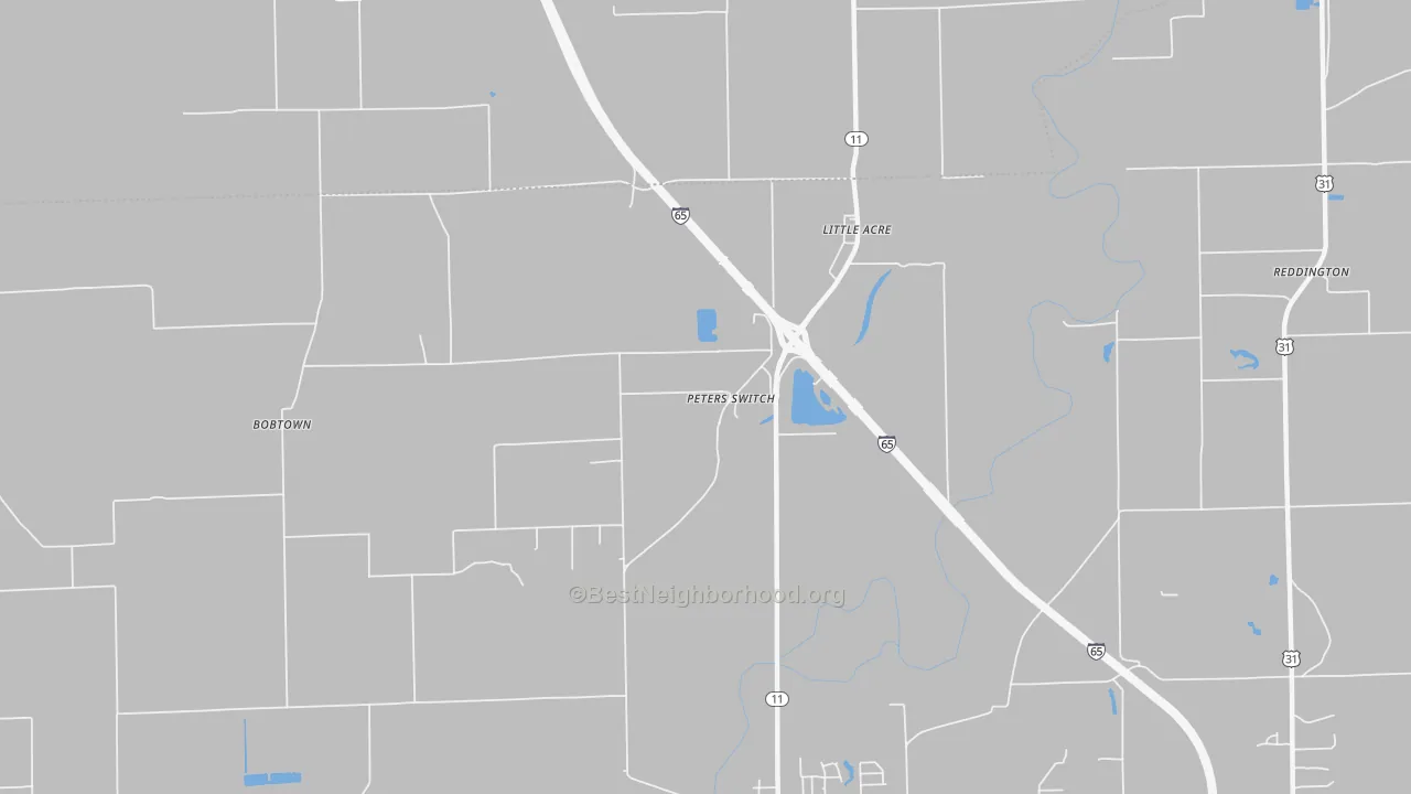 Transit Grade map of Little Acre, IN