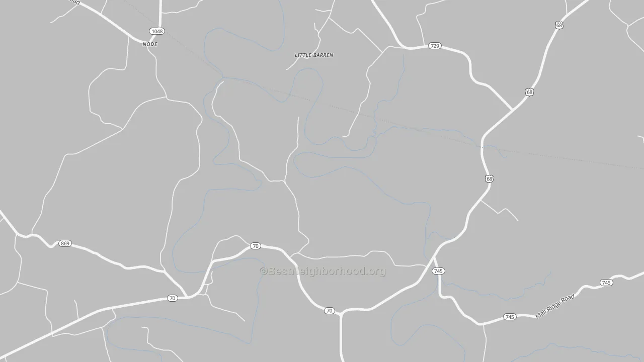 Transit Grade map of Little Barren, KY