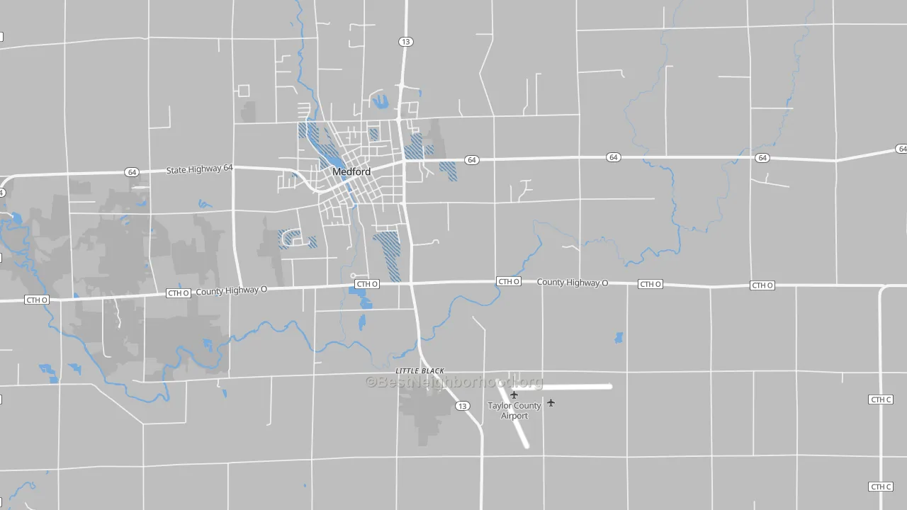 Transit Grade map of Little Black, WI
