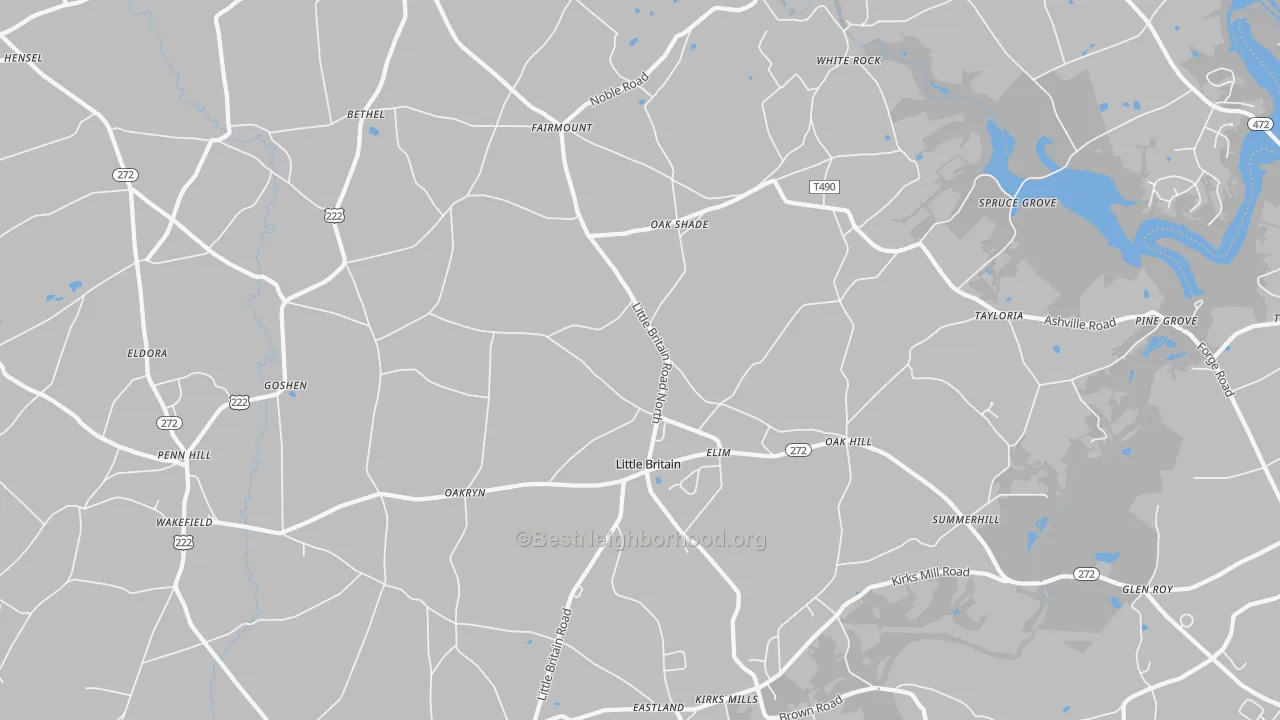 Transit Grade map of Little Britain, PA