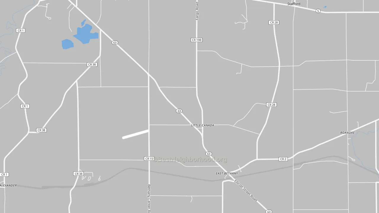 Transit Grade map of Little Canada, NY