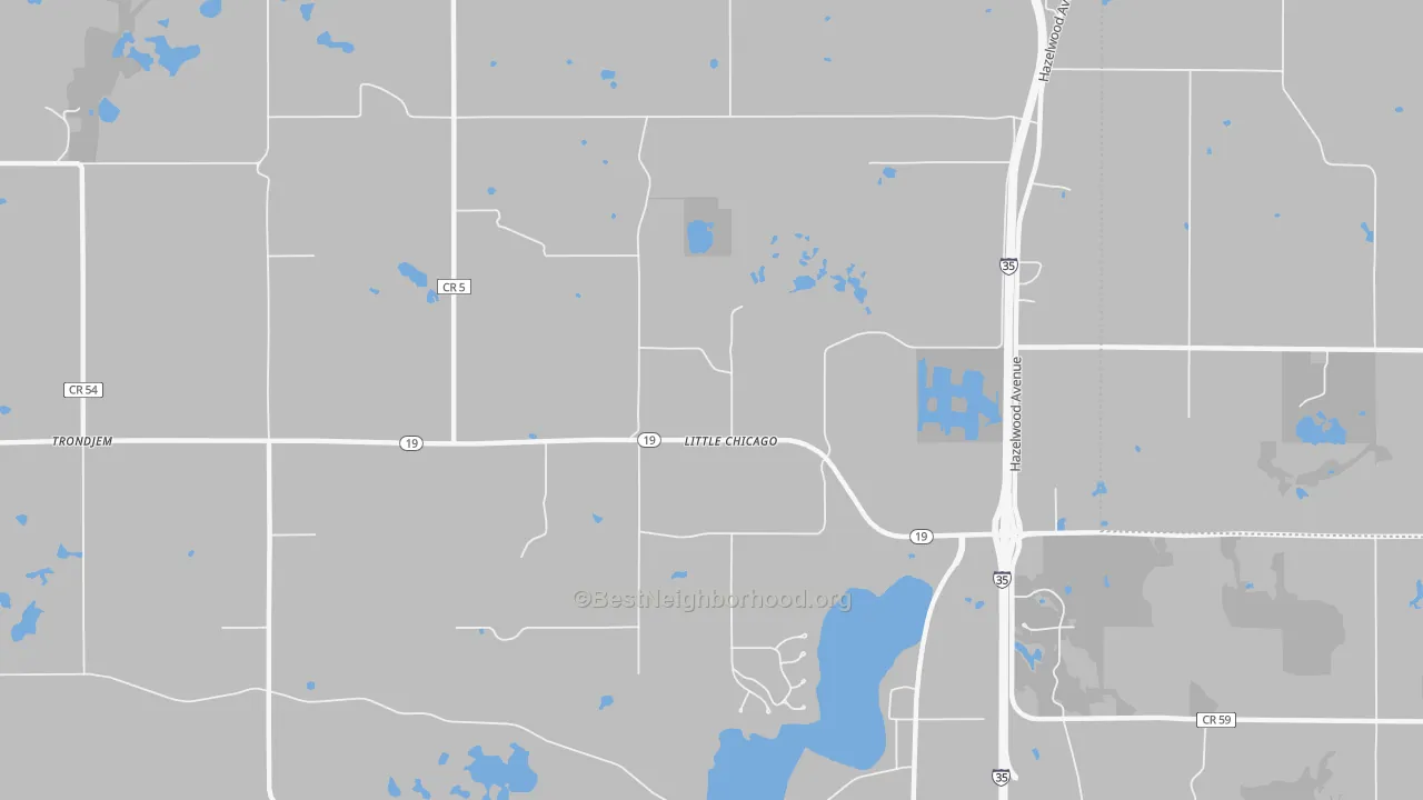 Transit Grade map of Little Chicago, MN