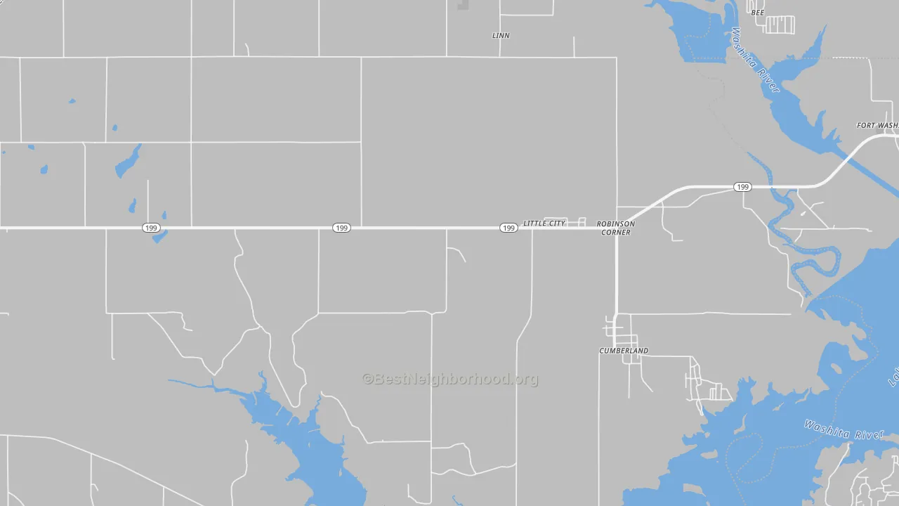 Transit Grade map of Little City, OK