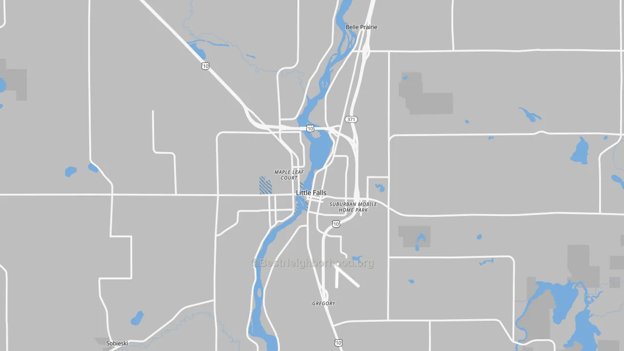Transit Grade map of Little Falls, MN