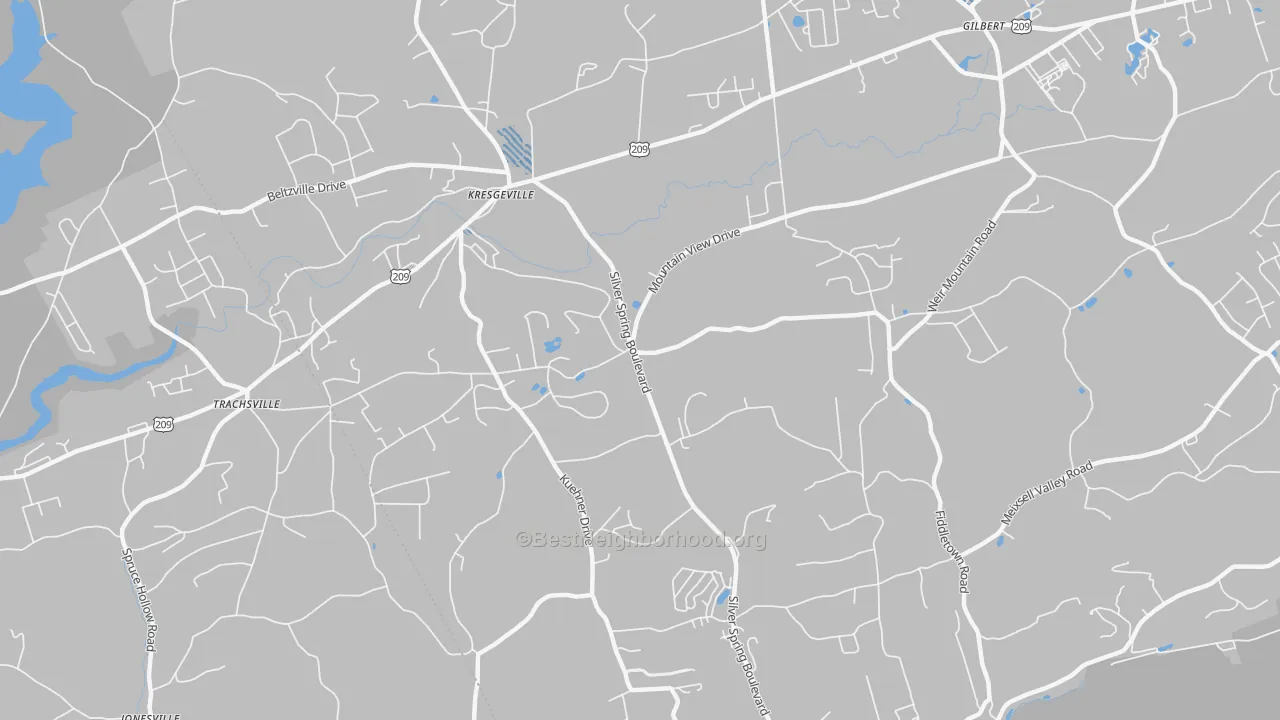 Transit Grade map of Little Gap, PA