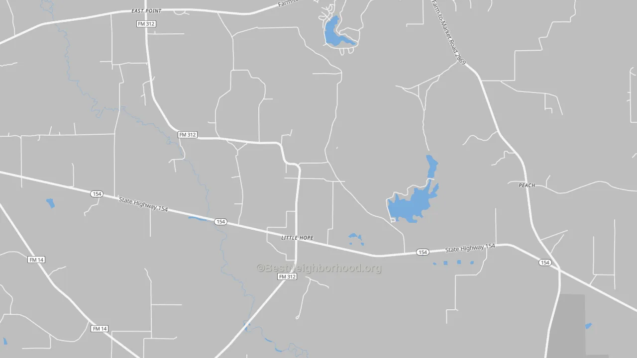 Transit Grade map of Little Hope, TX