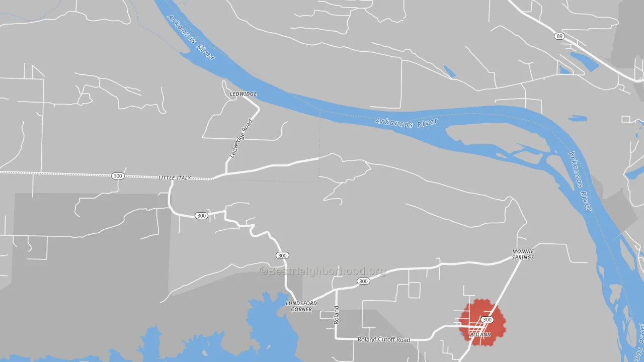 Transit Grade map of Little Italy, AR