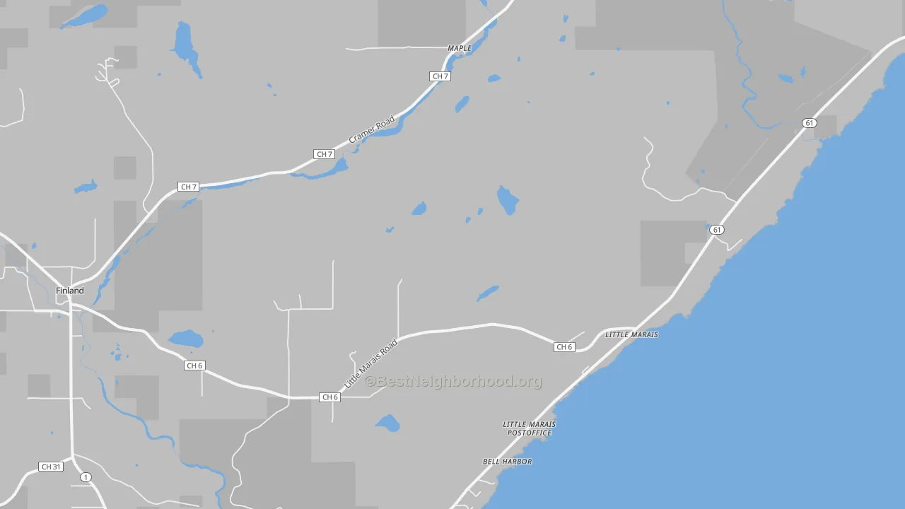 Transit Grade map of Little Marais, MN
