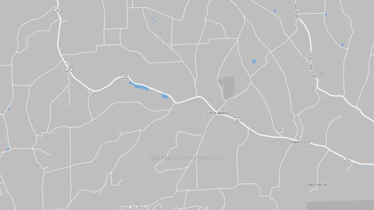 Transit Grade map of Little Marsh, PA