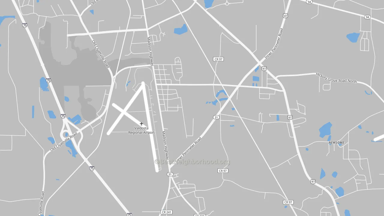 Transit Grade map of Little Miami, GA