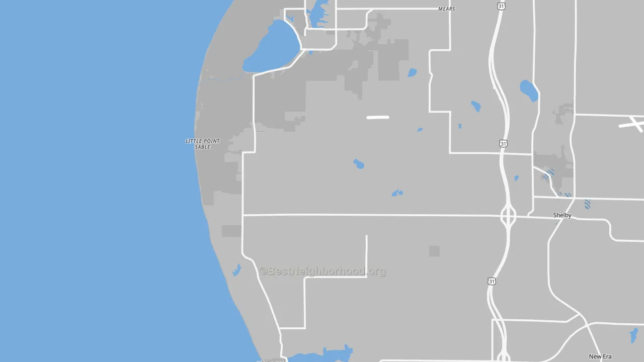 Transit Grade map of Little Point Sable, MI