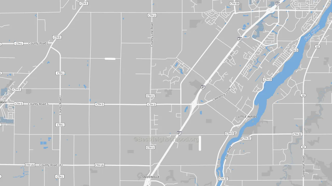 Transit Grade map of Little Rapids, WI