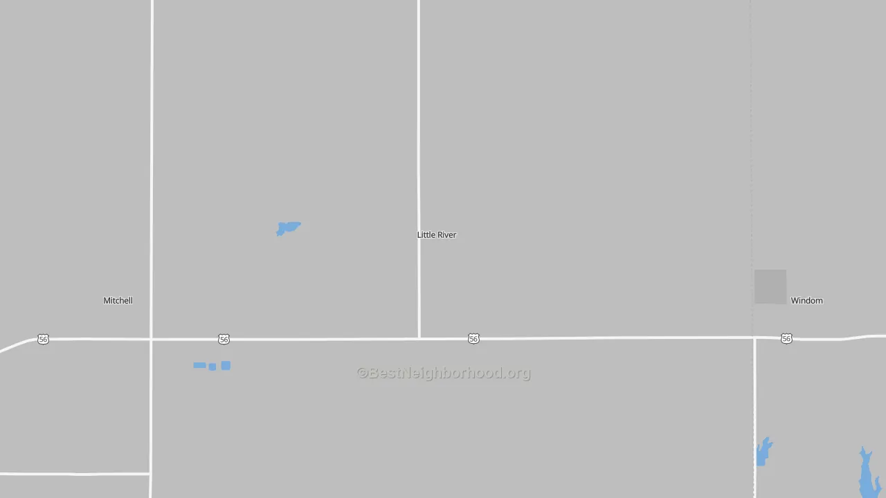 Transit Grade map of Little River, KS