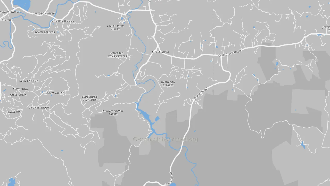 Transit Grade map of Little River, NC