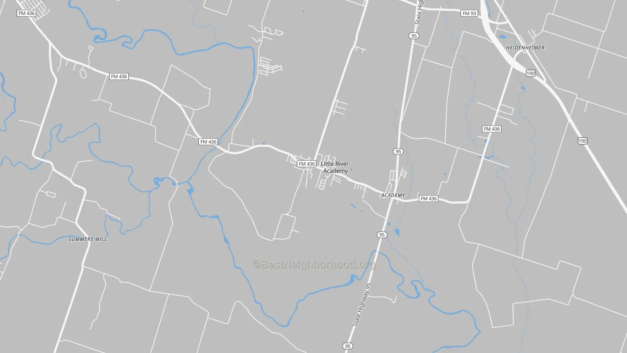 Transit Grade map of Little River, TX