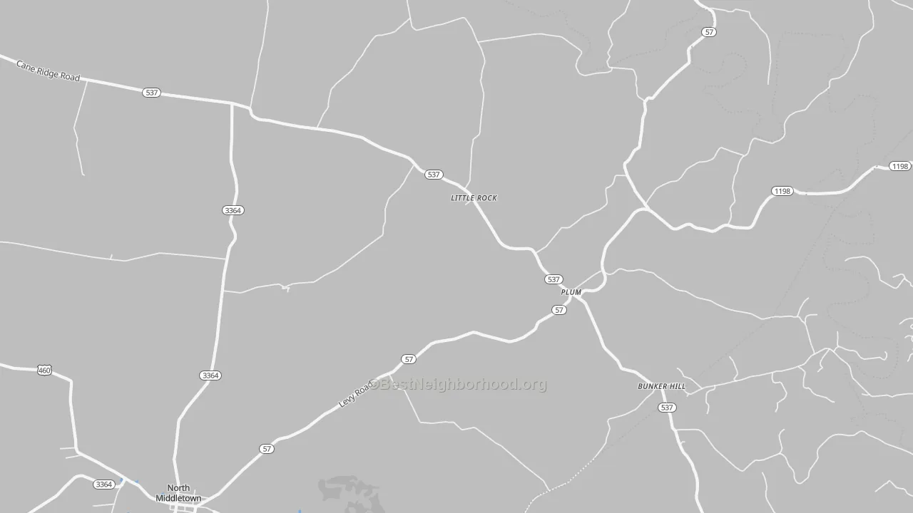 Transit Grade map of Little Rock, KY