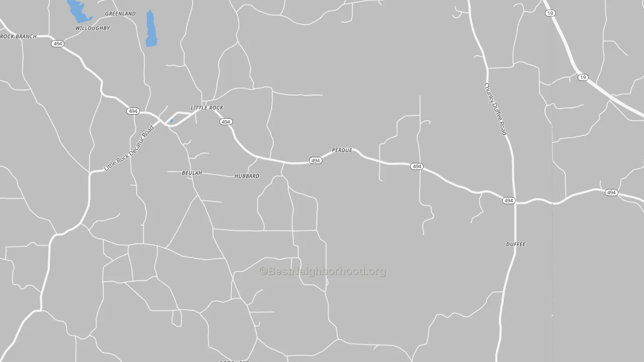 Transit Grade map of Little Rock, MS