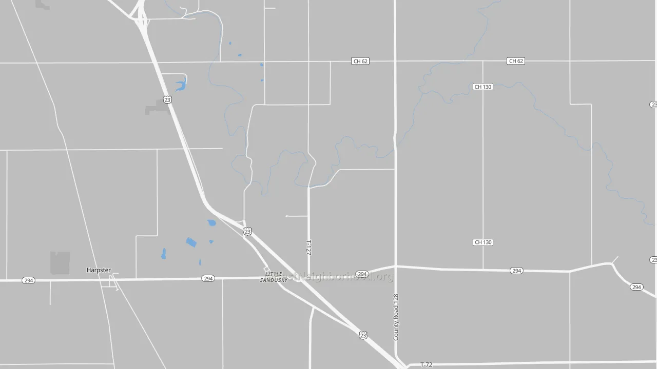 Transit Grade map of Little Sandusky, OH