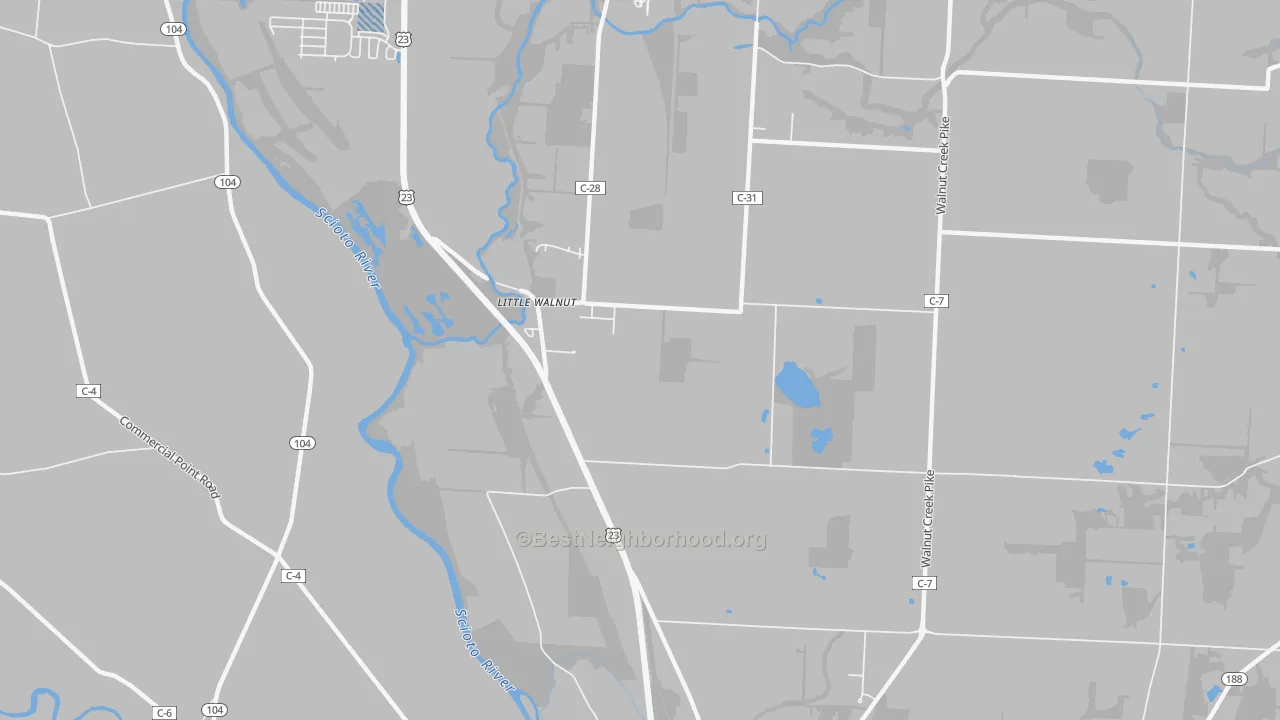 Transit Grade map of Little Walnut, OH