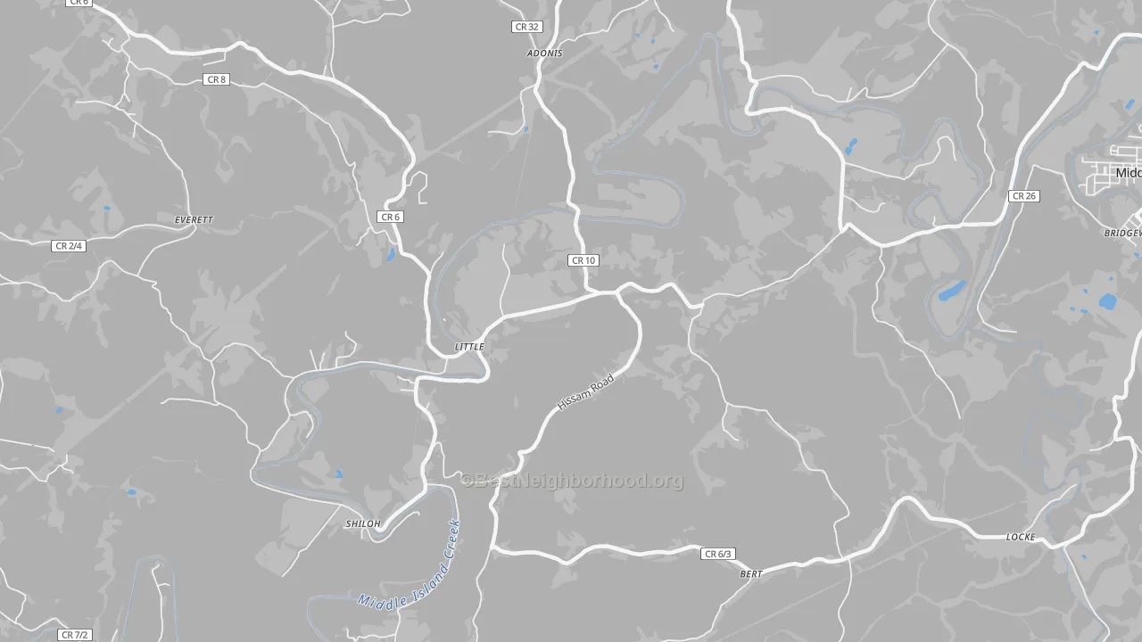Transit Grade map of Little, WV
