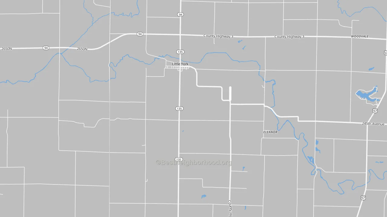 Transit Grade map of Little York, IL