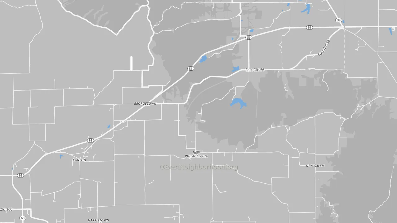 Transit Grade map of Little York, IN