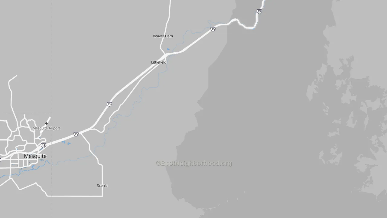 Transit Grade map of Littlefield, AZ