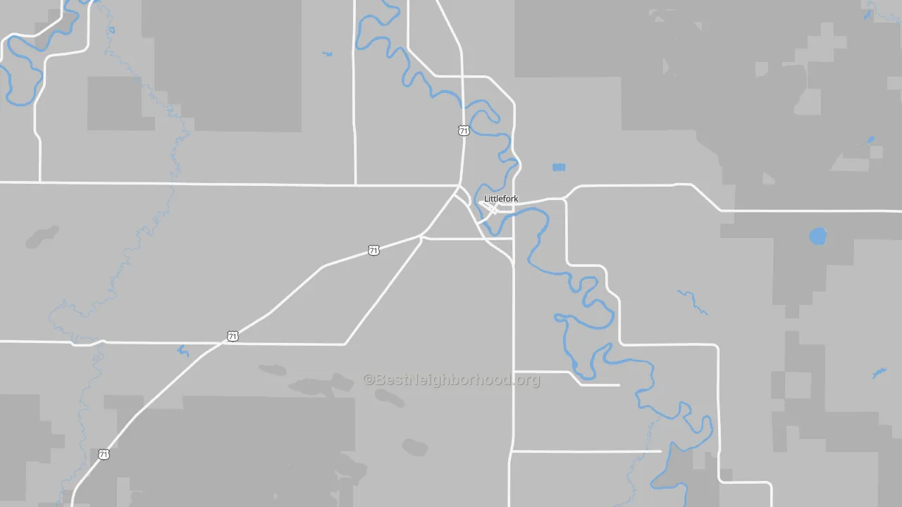 Transit Grade map of Littlefork, MN