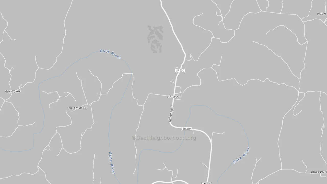 Transit Grade map of Littlelot, TN