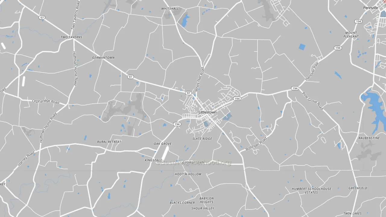 Transit Grade map of Littlestown, PA