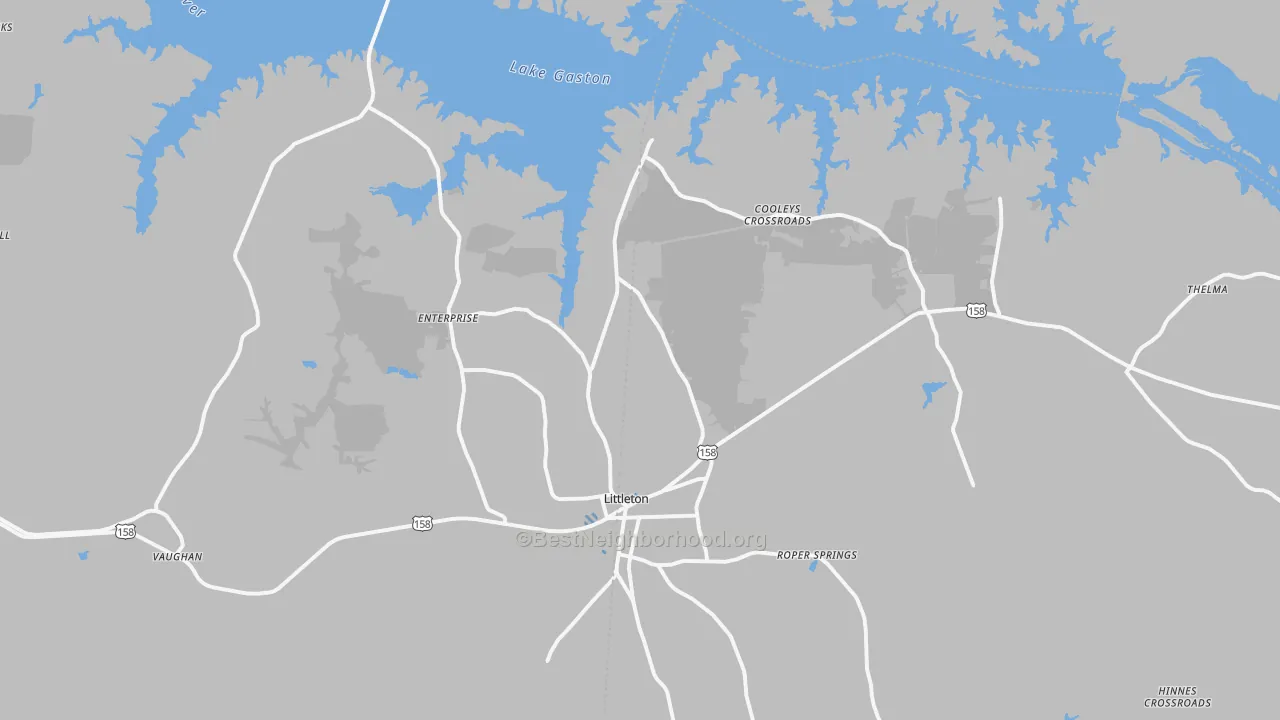 Transit Grade map of Littleton, NC