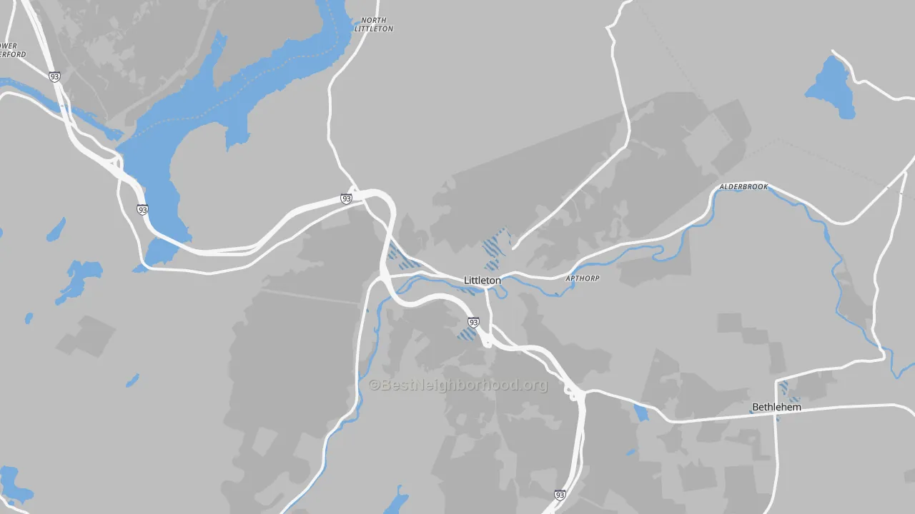 Transit Grade map of Littleton, NH