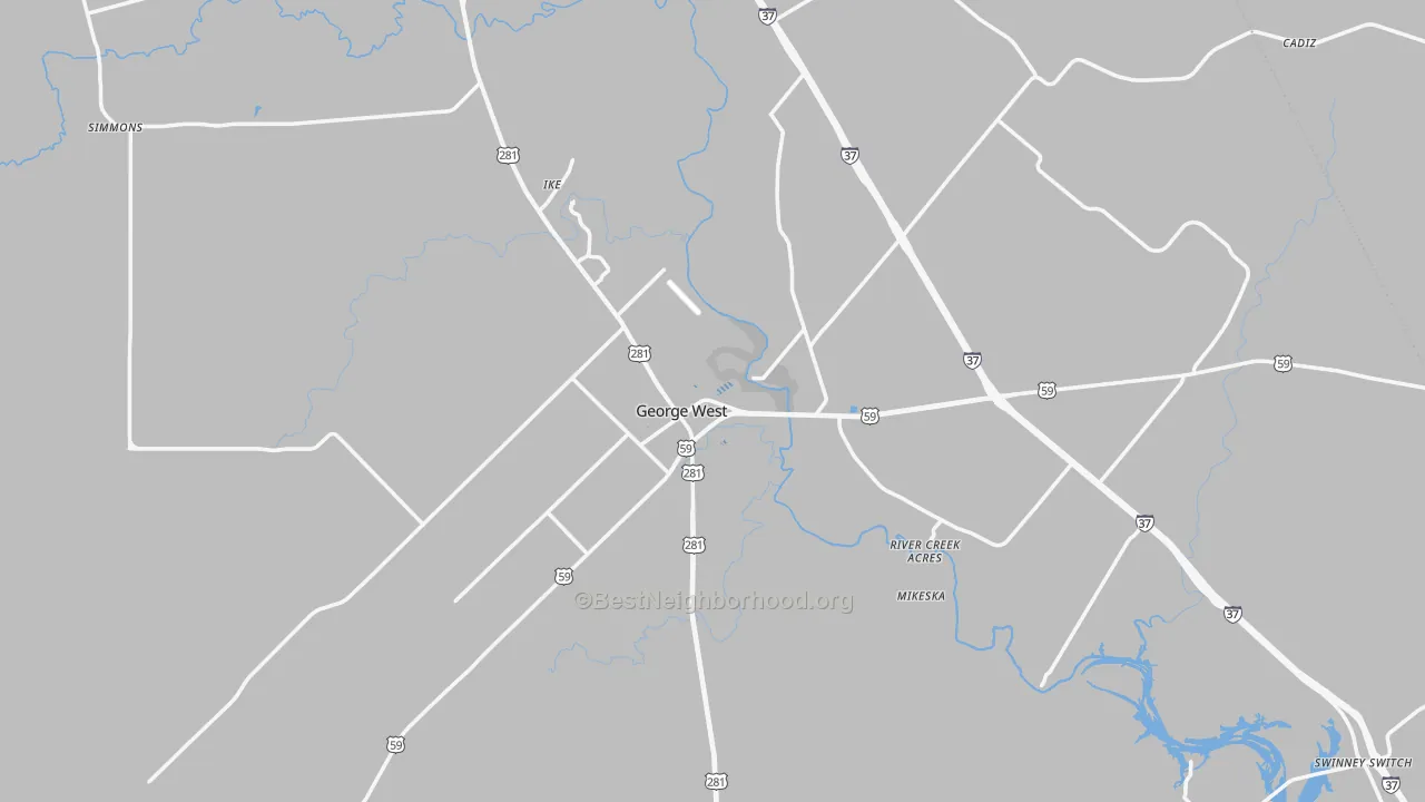 Transit Grade map of Live Oak County, TX